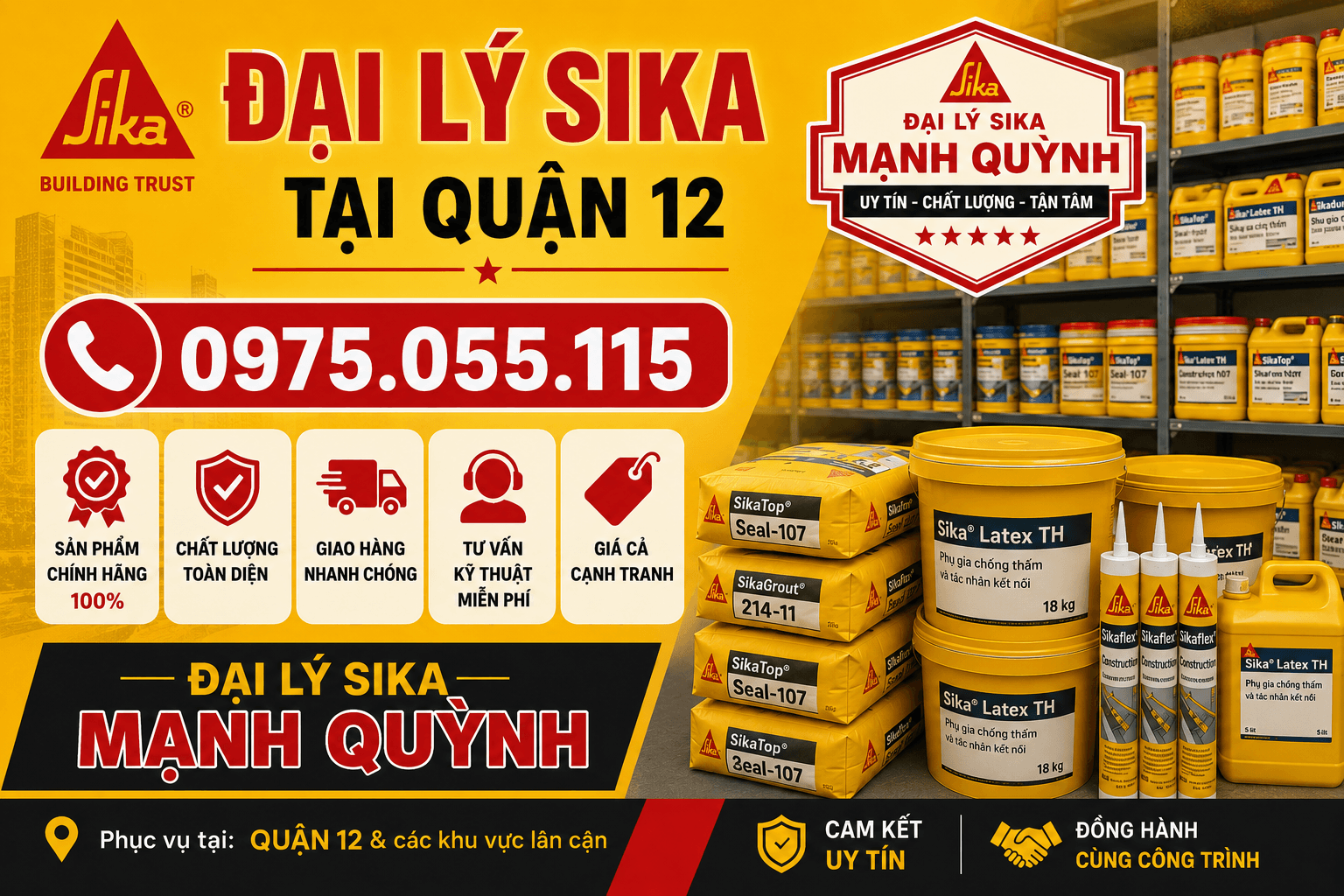 Đại Lý Sika Giao Nhanh