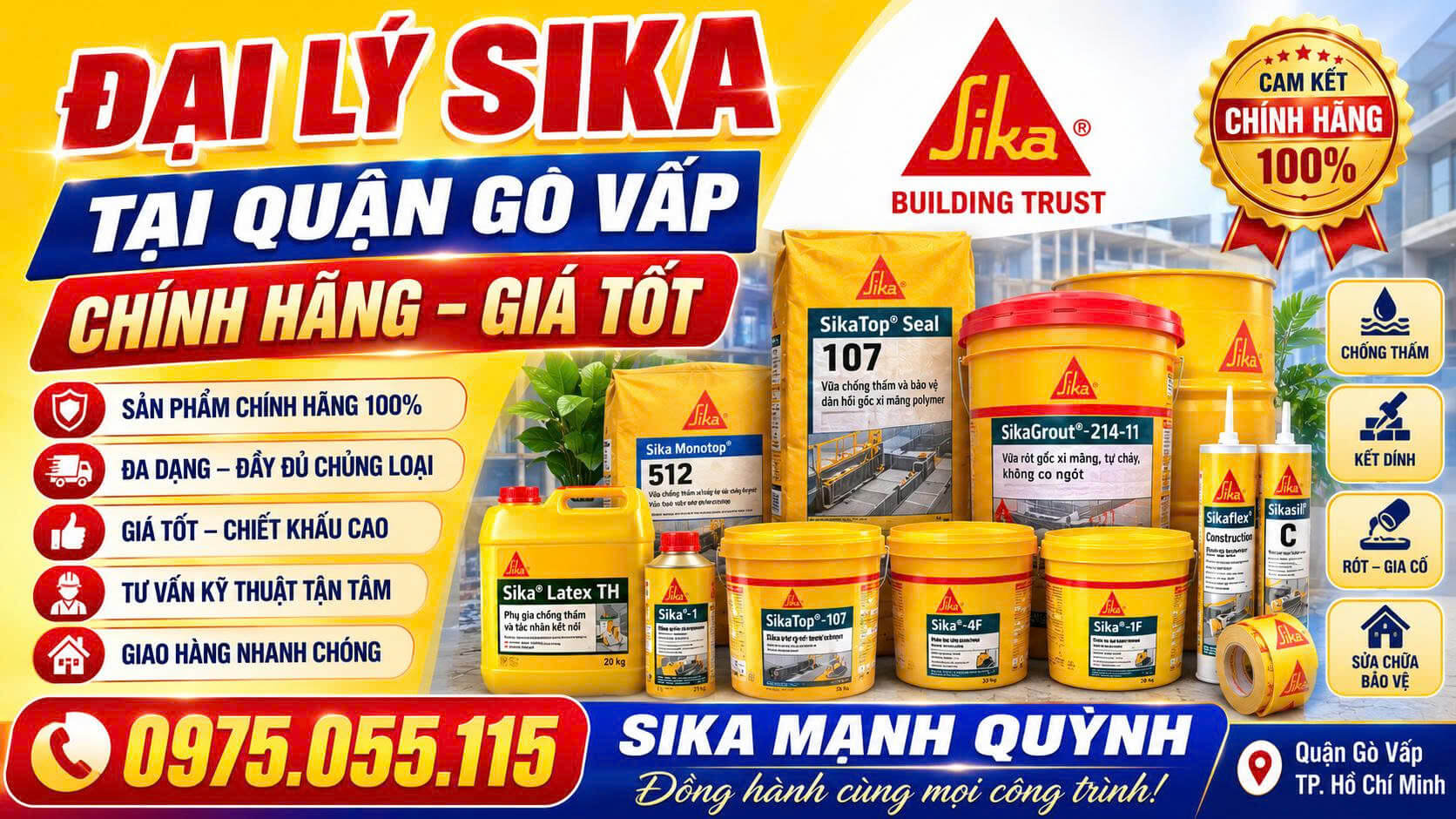 Đại Lý Sika Gò Vấp
