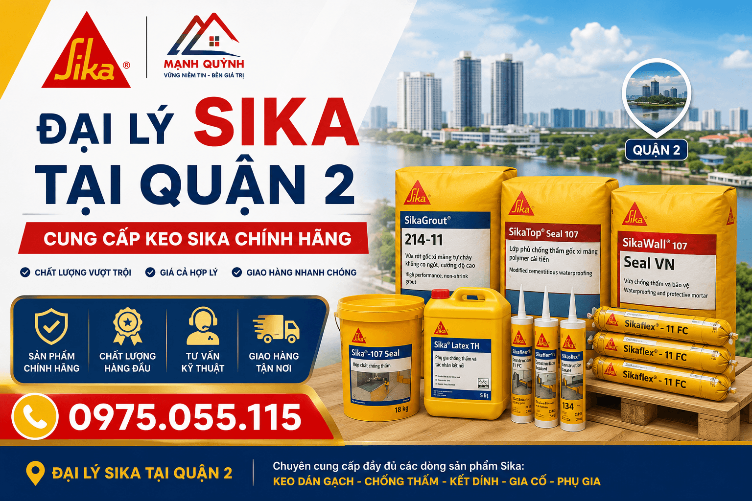 Đại Lý Sika Mạnh Quỳnh