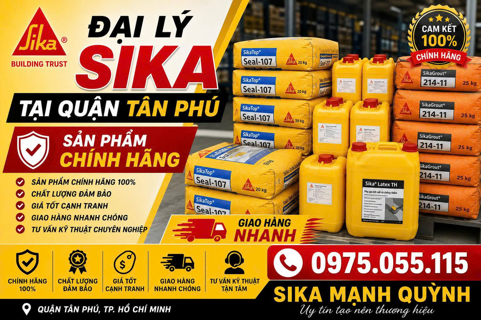 Đại Lý Sika Mạnh Quỳnh
