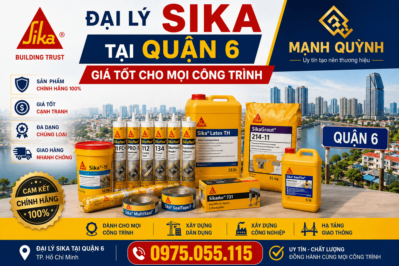 Đại Lý Sika Mạnh Quỳnh