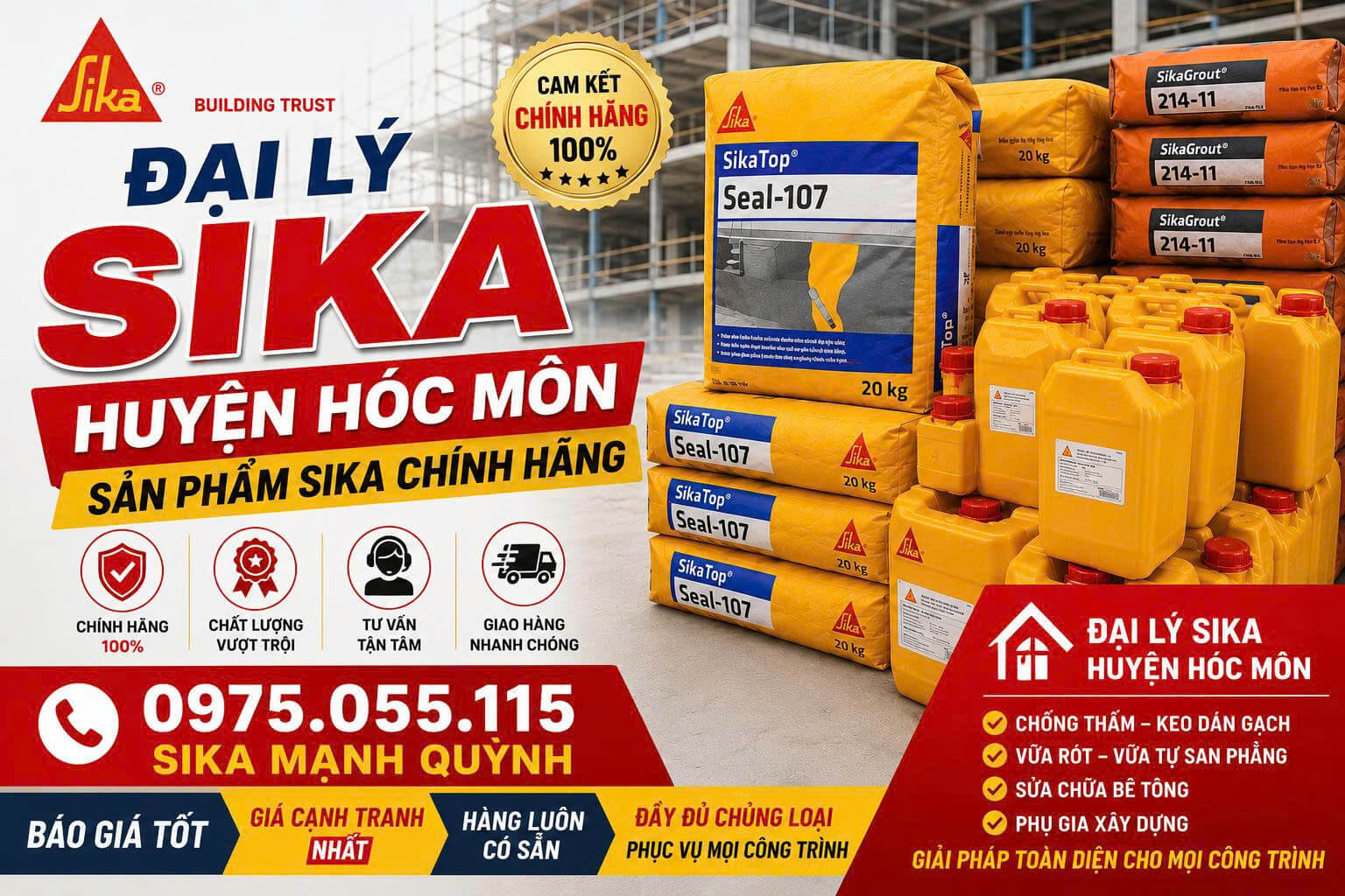 Đại Lý Sika Mạnh Quỳnh