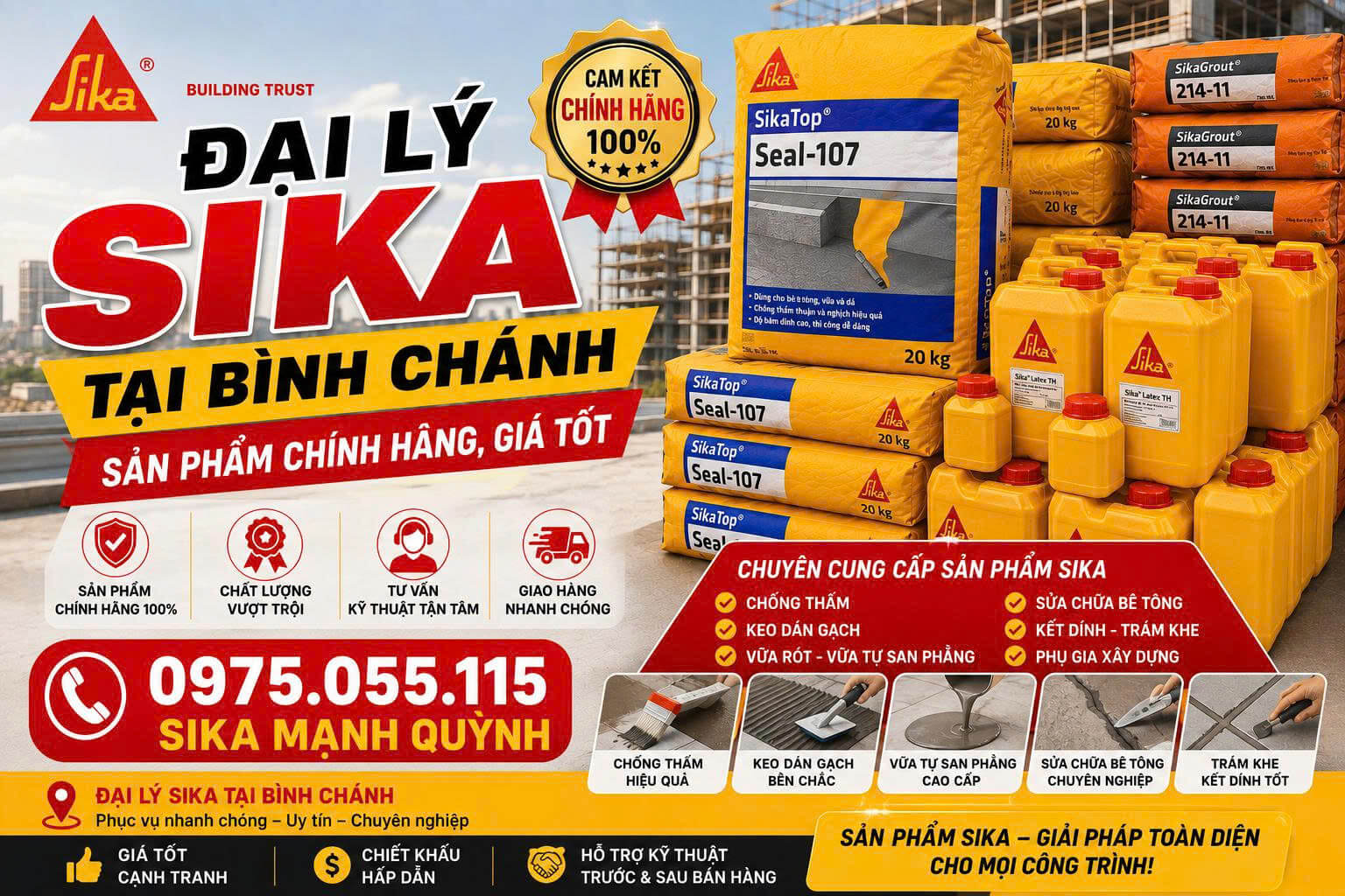 Đại Lý Sika Mạnh Quỳnh