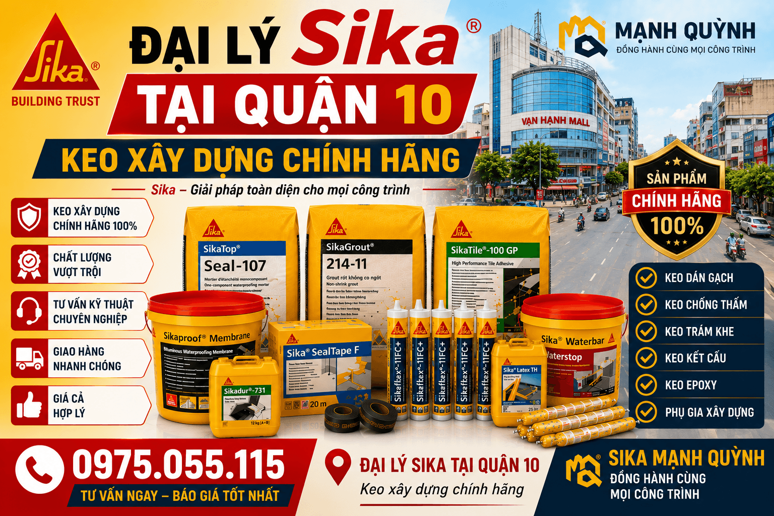 Đại Lý Sika Mạnh Quỳnh