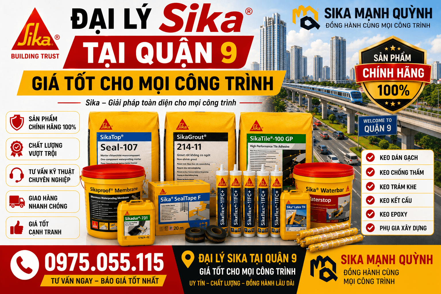 Đại Lý Sika Mạnh Quỳnh