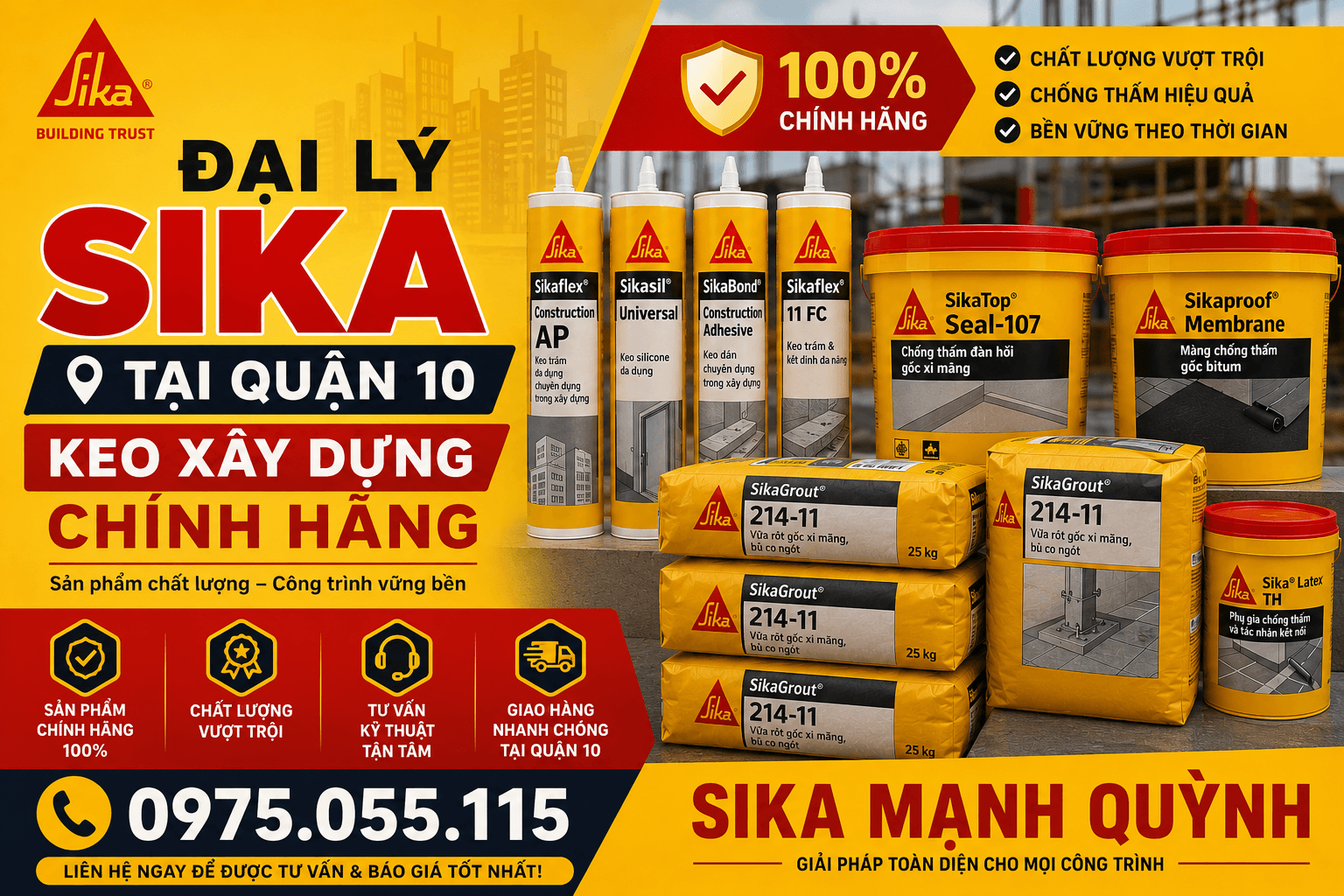 Đại Lý Sika Quận 10