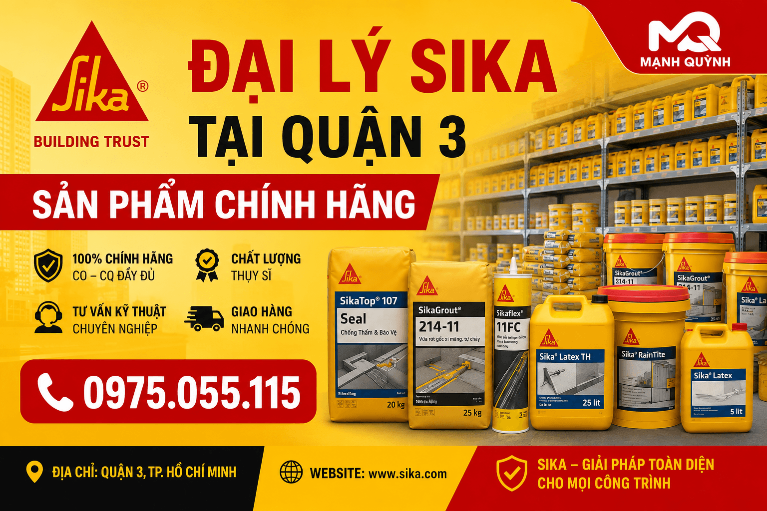 Đại Lý Sika Quận 3