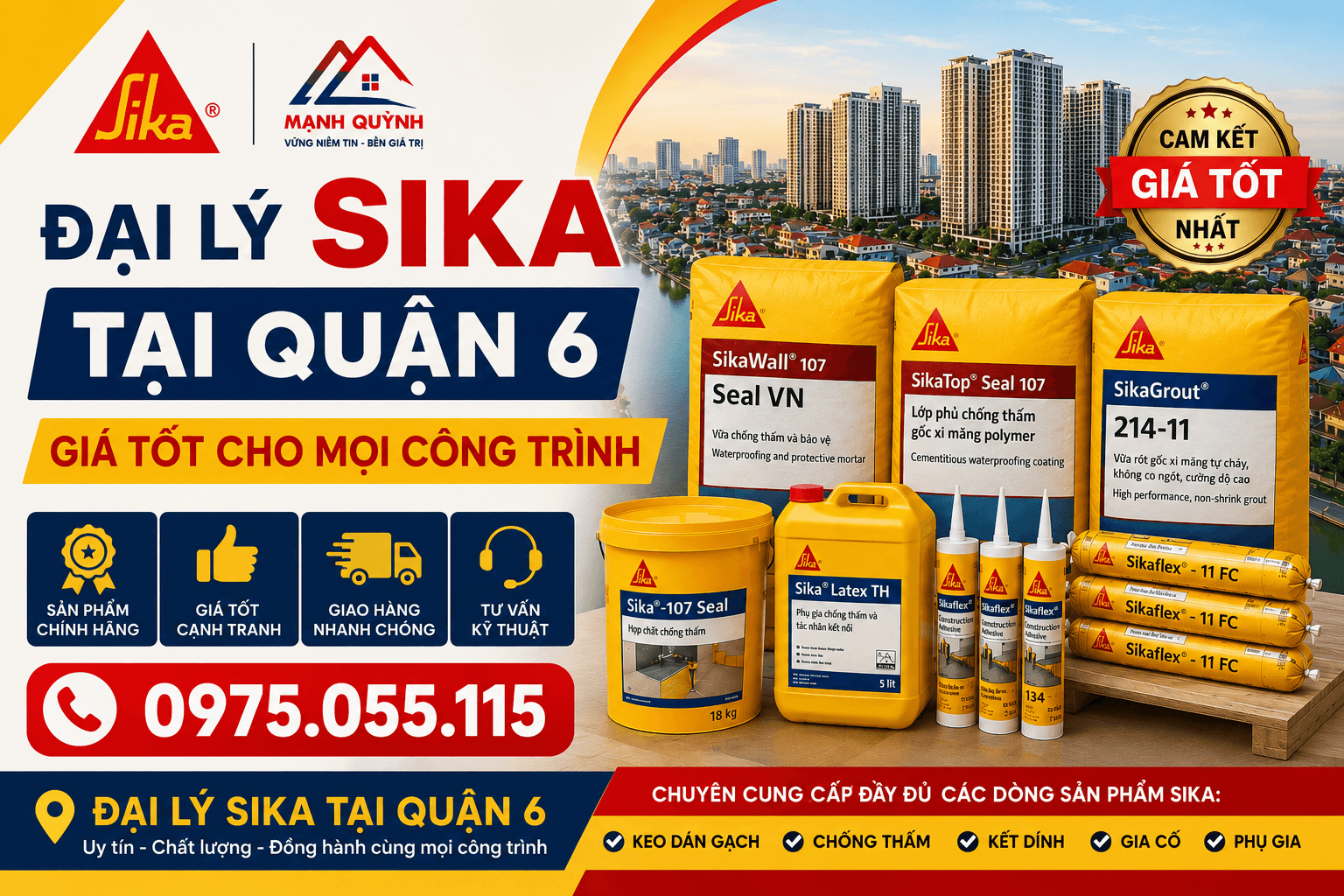 Đại Lý Sika Quận 6
