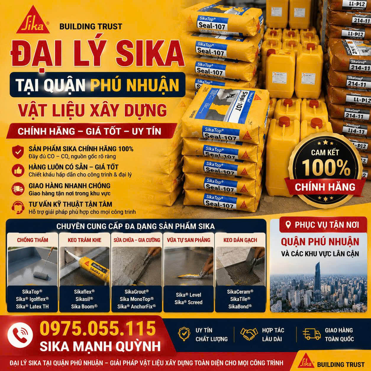Đại Lý Sika Quận Phú Nhuận