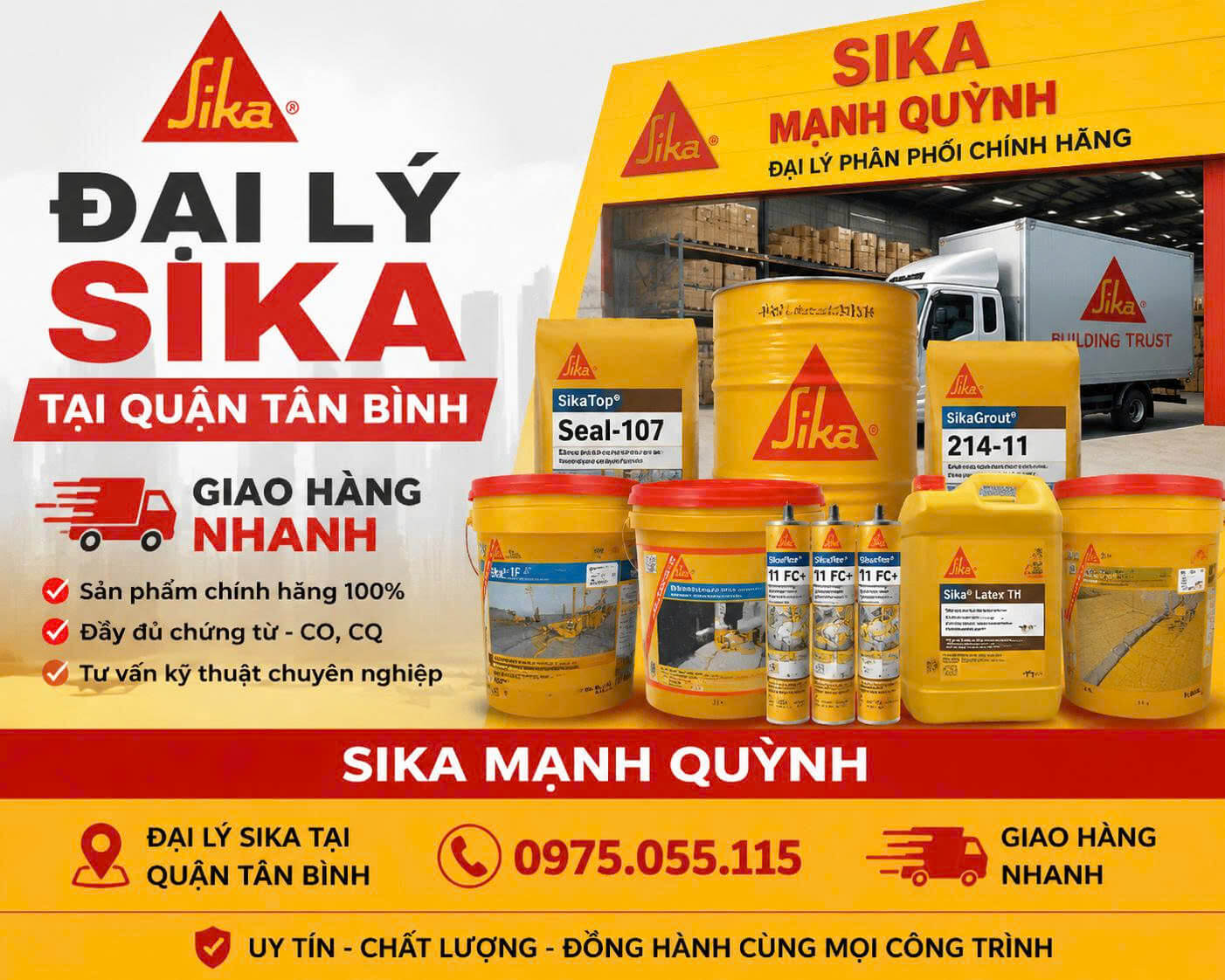 Đại Lý Sika Quận Tân Bình