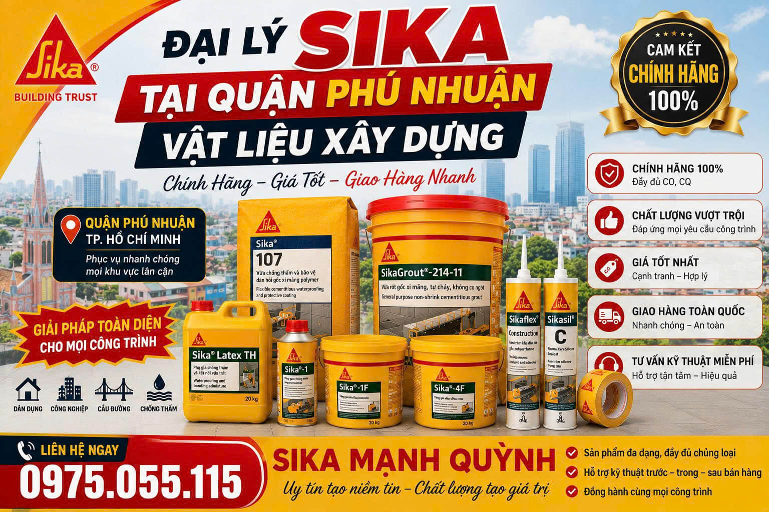 Đại Lý Sika Tại Phú Nhuận