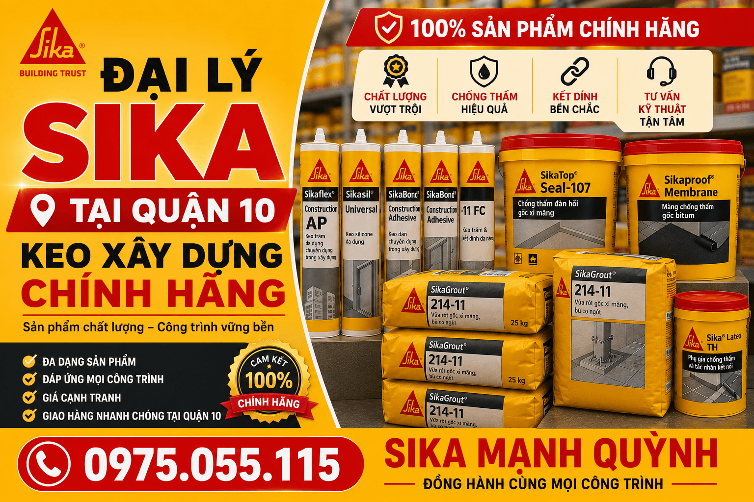 Đại Lý Sika Tại Quận 10