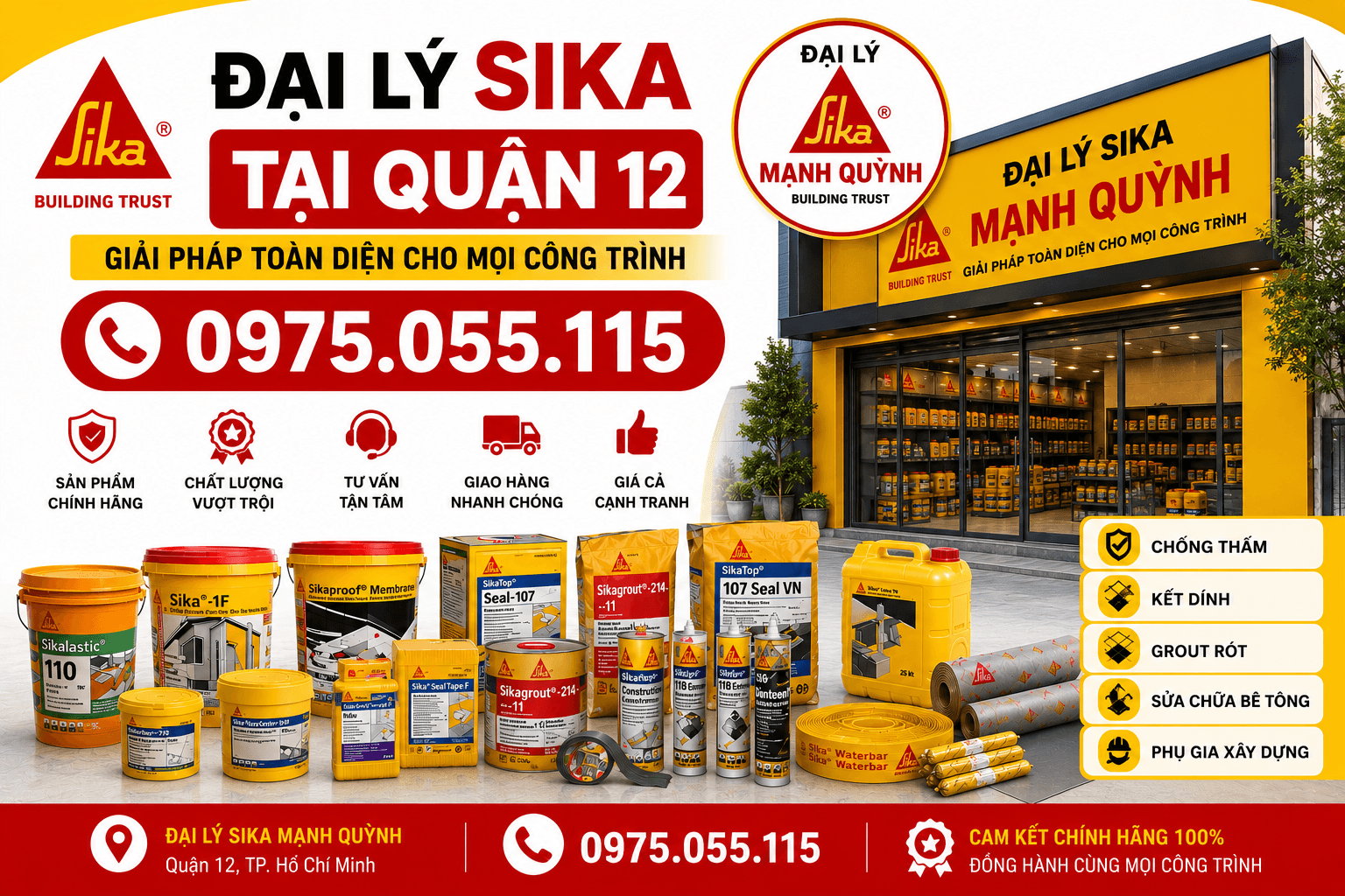 Đại Lý Sika Tại Quận 12