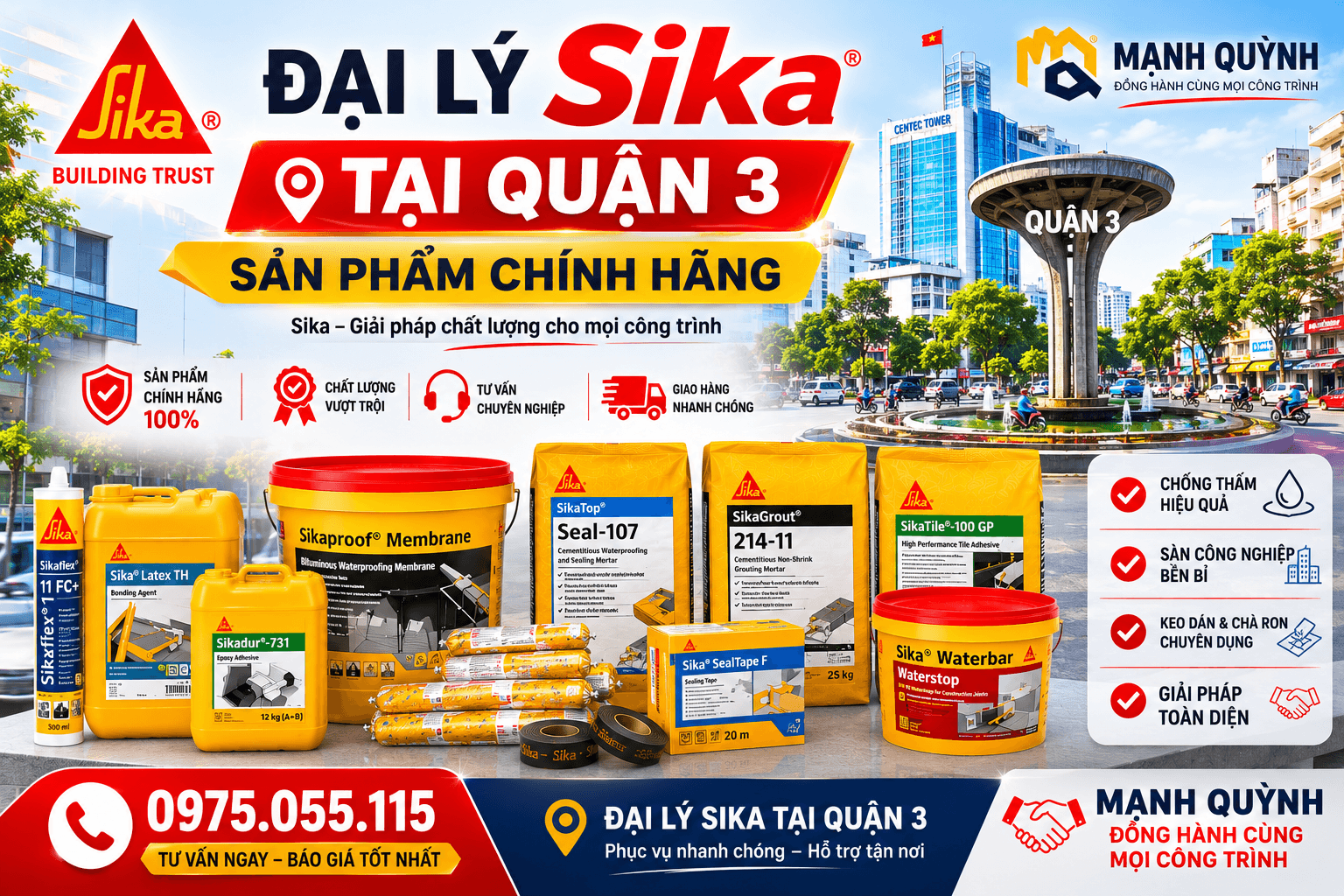 Đại Lý Sika Tại Quận 3