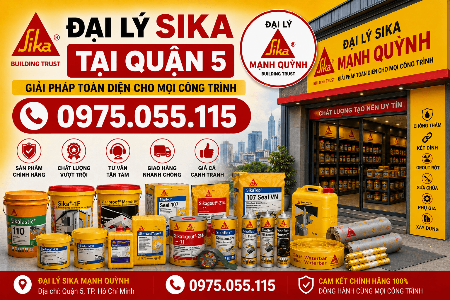Đại Lý Sika Tại Quận 5