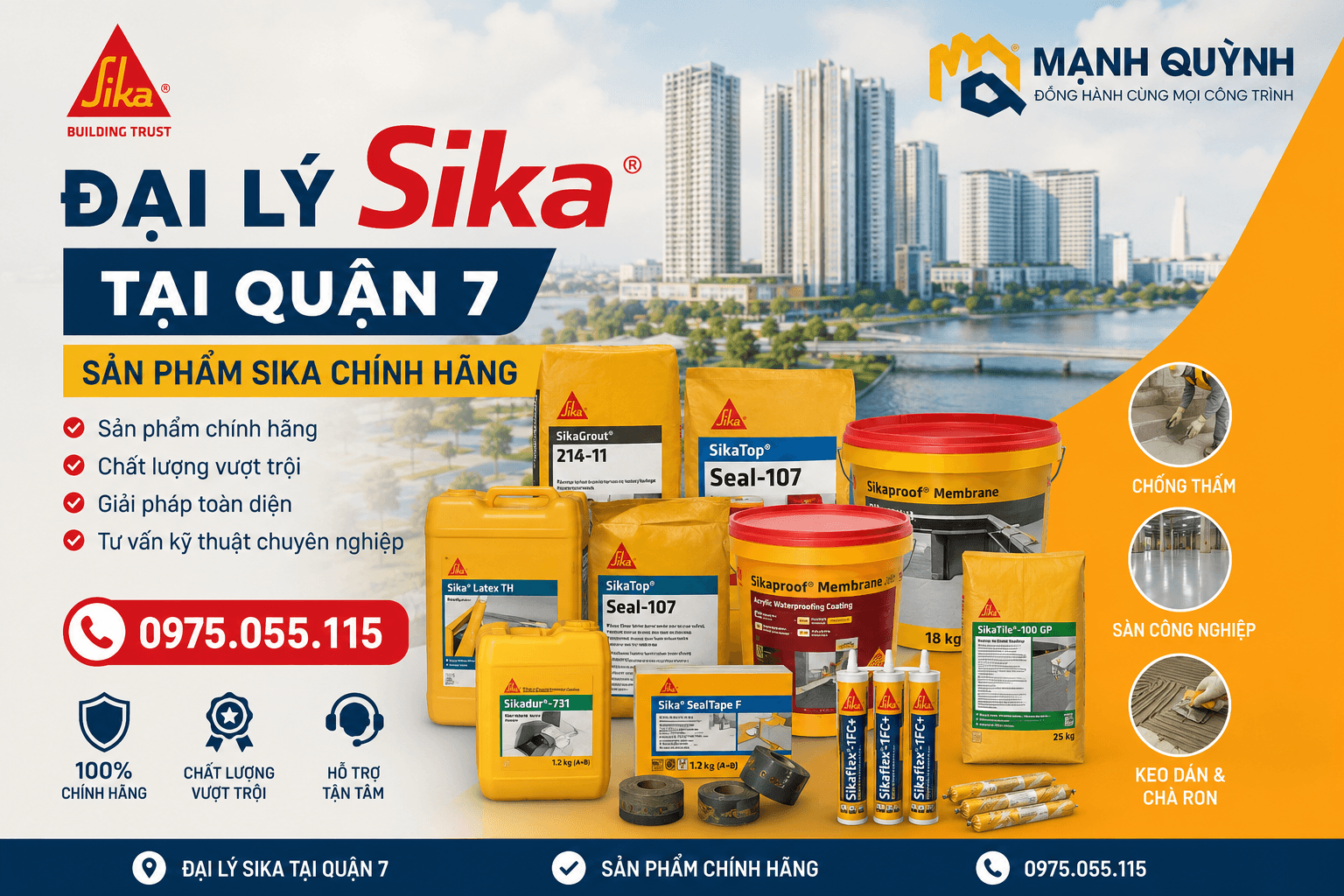 Đại Lý Sika Tại Quận 7