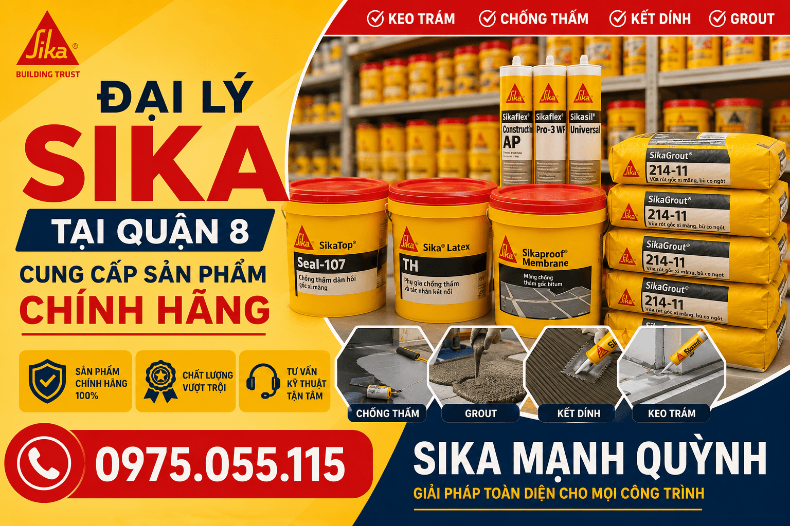 Đại Lý Sika Tại Quận 8