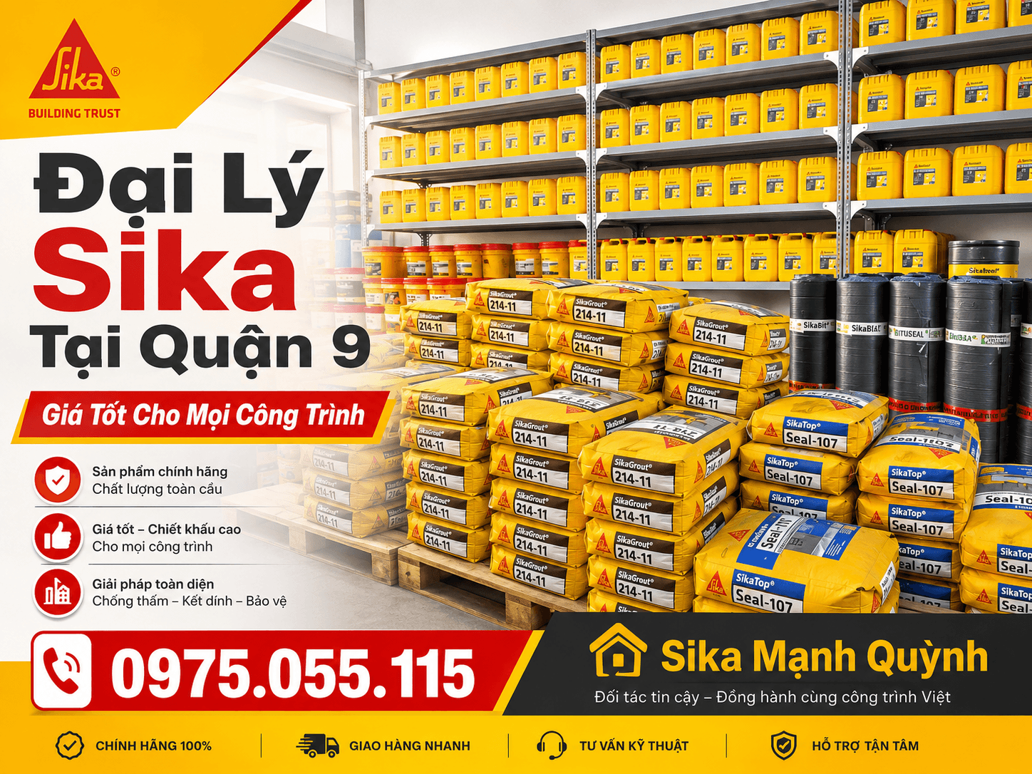 Đại Lý Sika Tại Quận 9