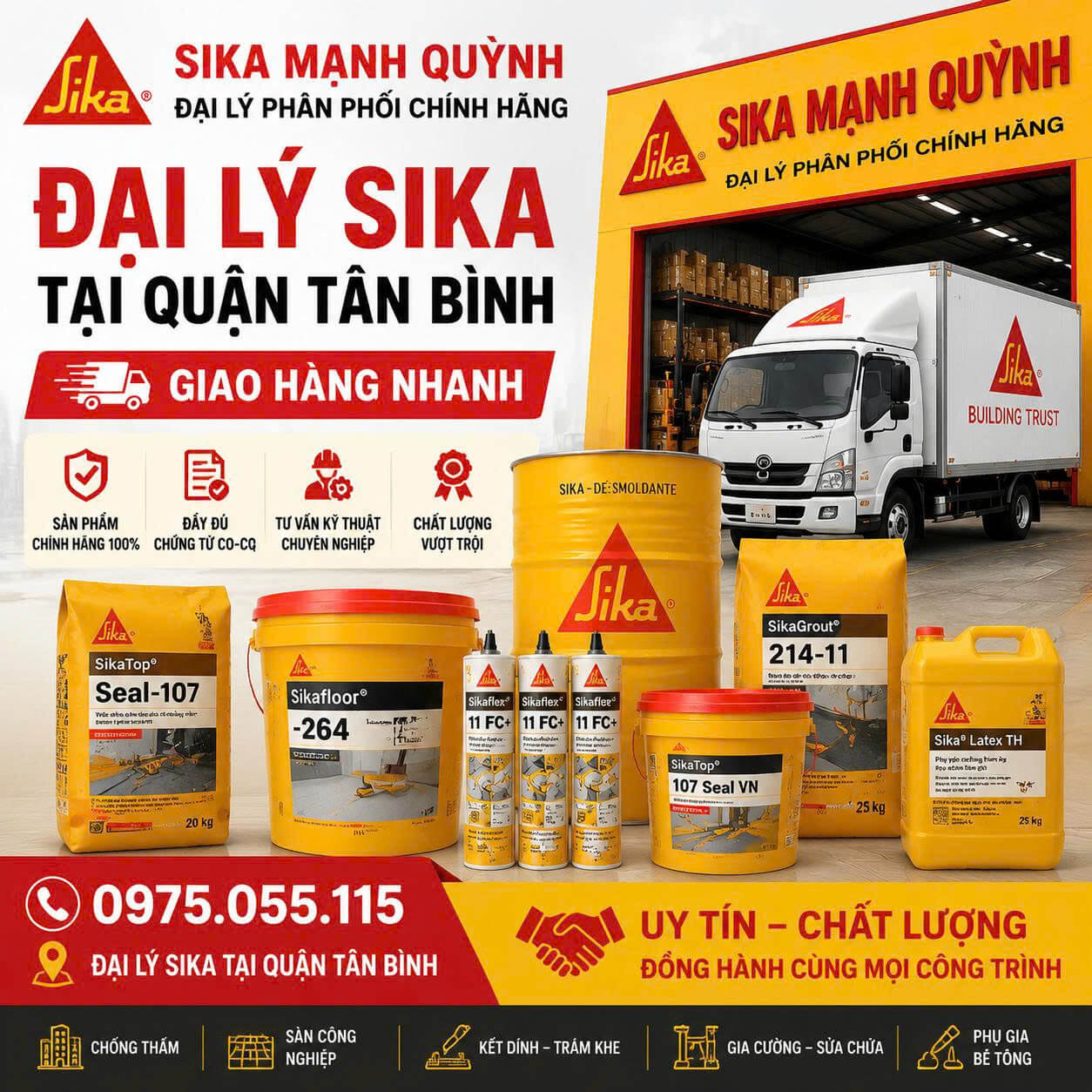 Đại Lý Sika Tại Tân Bình