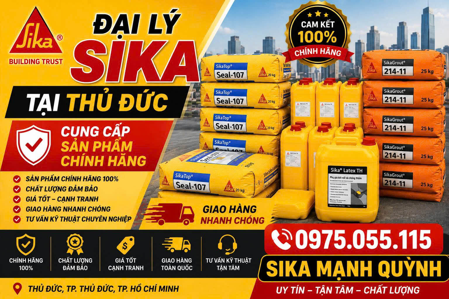 Đại Lý Sika Tại Thủ Đức