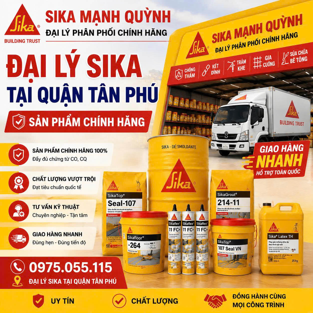 Đại Lý Sika Tân Phú