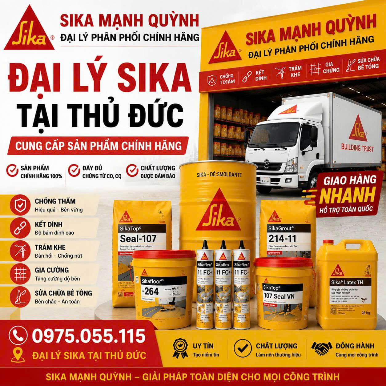 Đại Lý Sika Thủ Đức