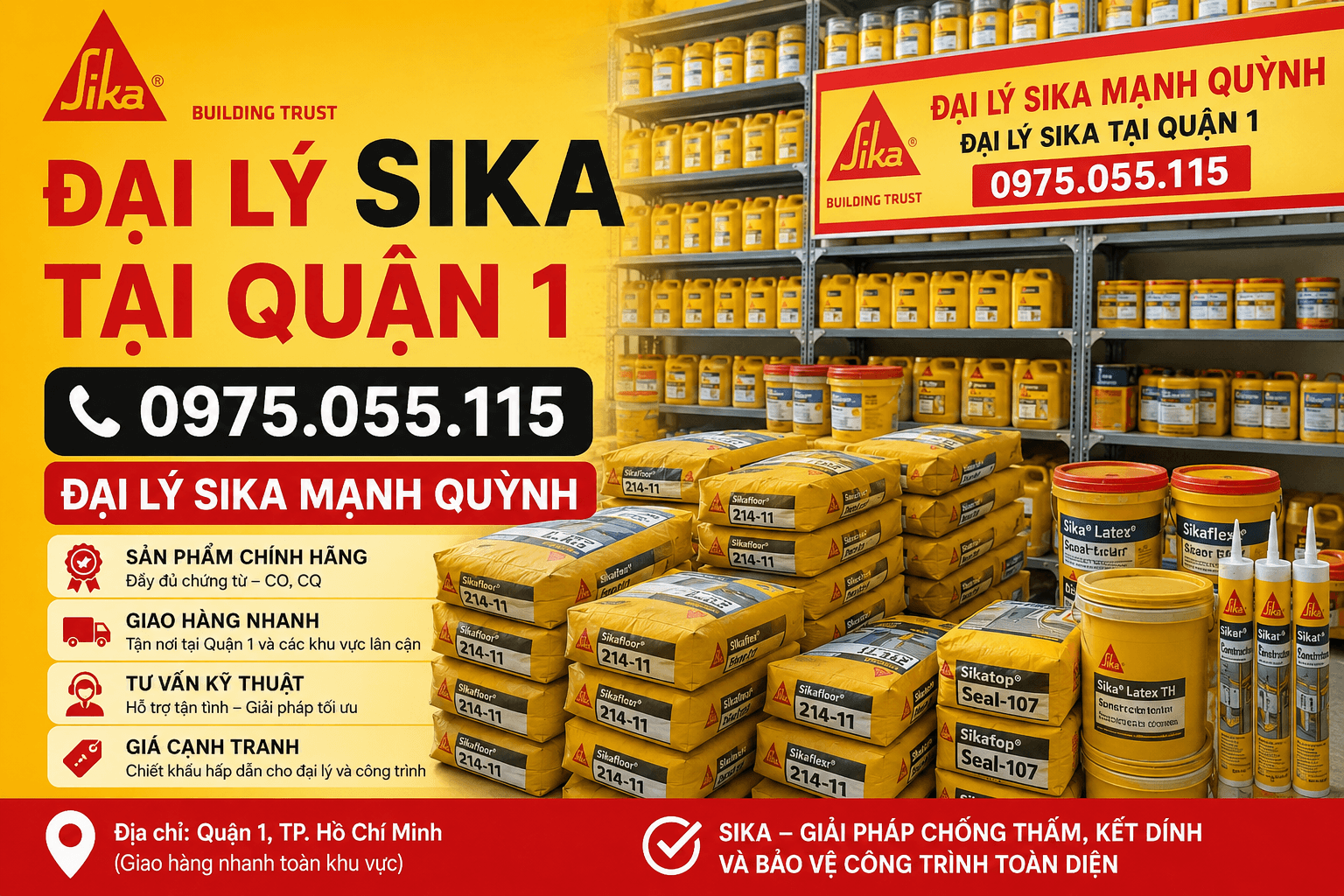 Đại Lý Sika ở Quận 1