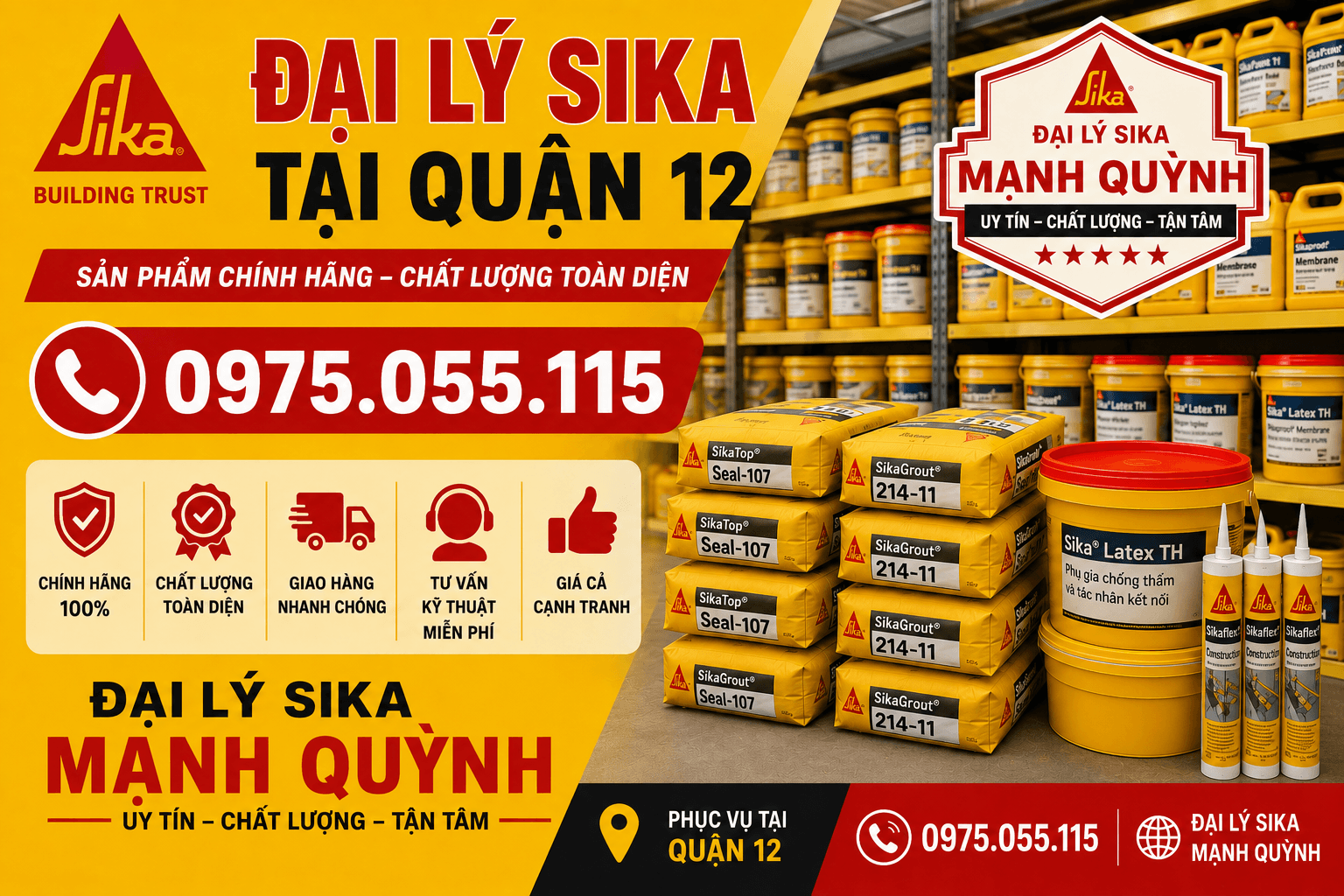 Đại Lý Sika ở Quận 12