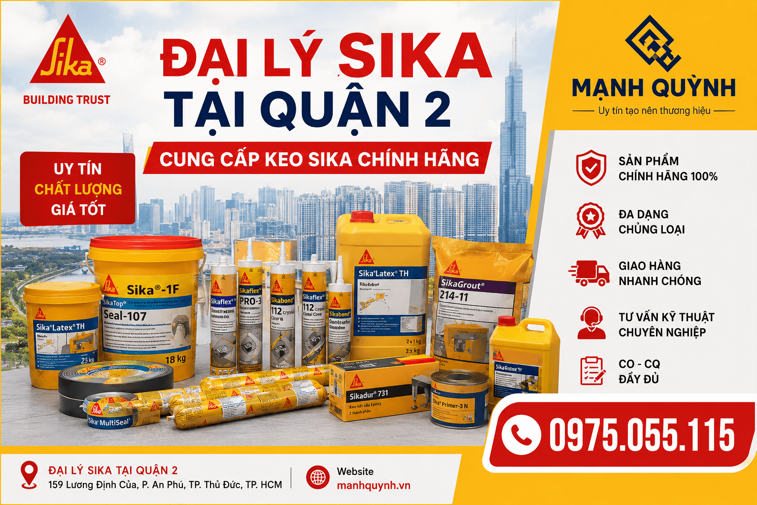 Đại Lý Sika ở Quận 2