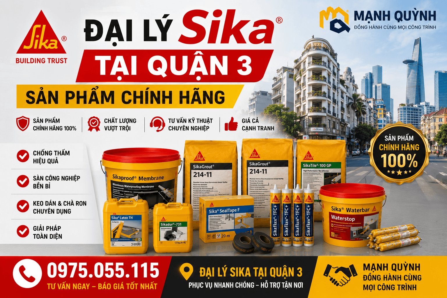 Đại Lý Sika ở Quận 3