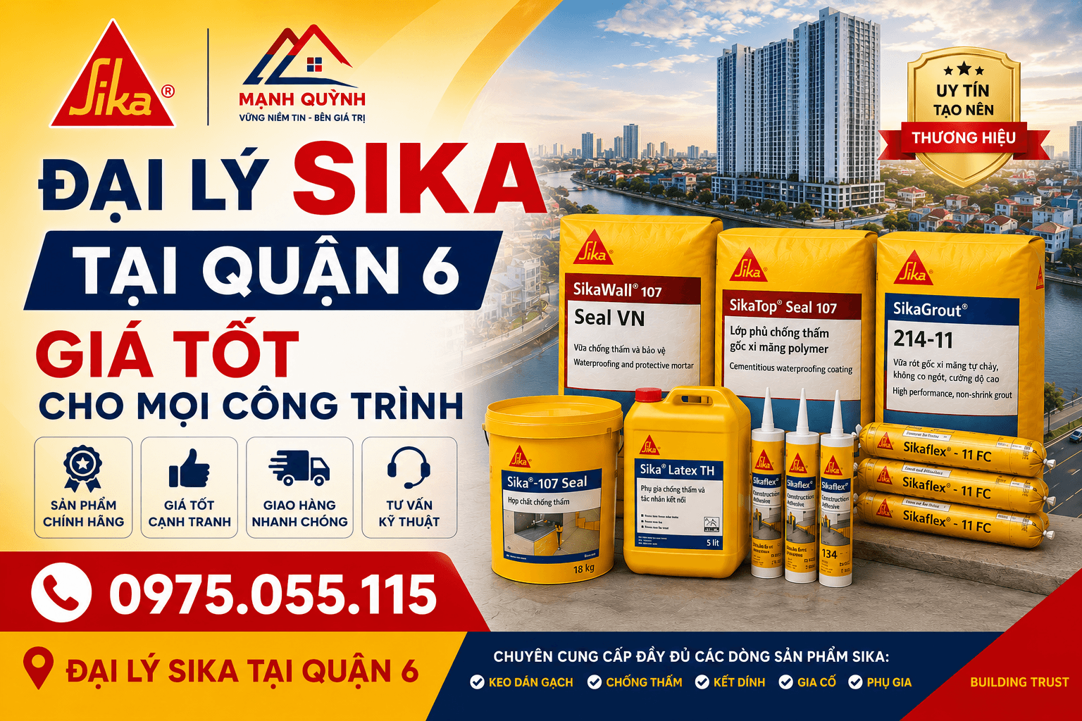 Đại Lý Sika ở Quận 6