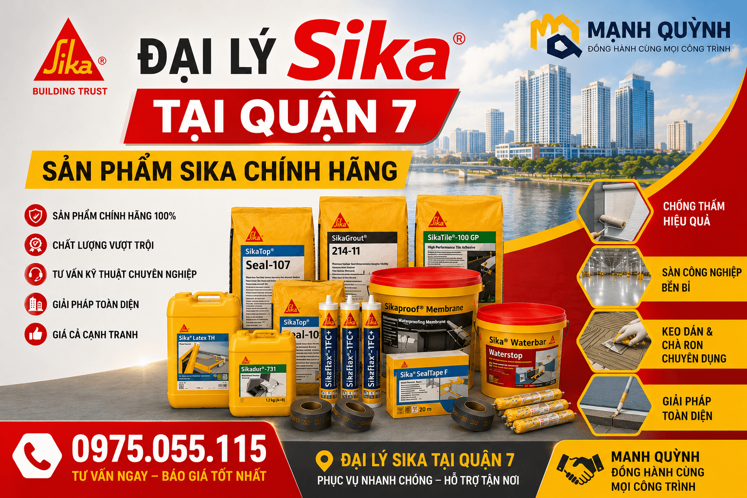 Đại Lý Sika ở Quận 7
