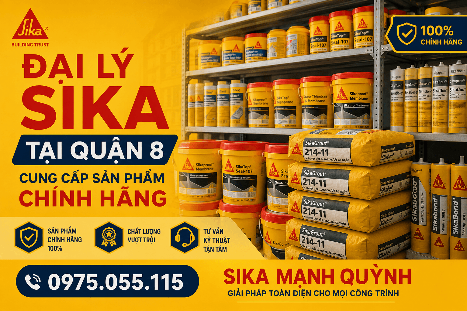 Đại Lý Sika ở Quận 8
