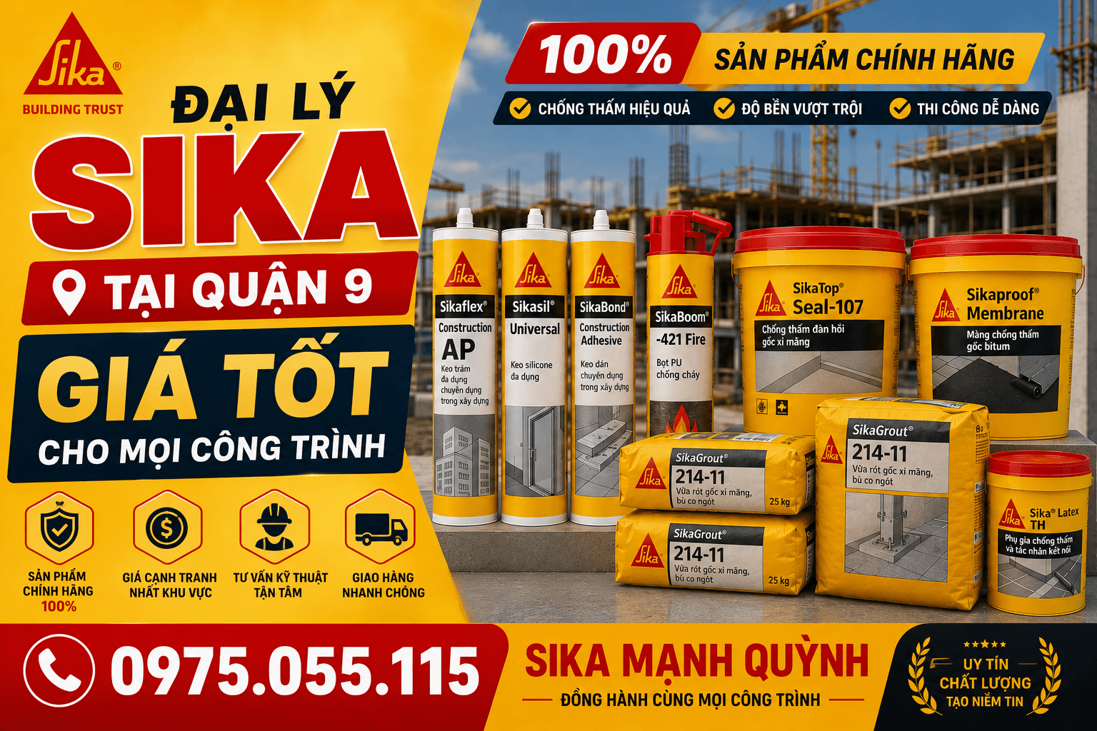 Đại Lý Sika ở Quận 9