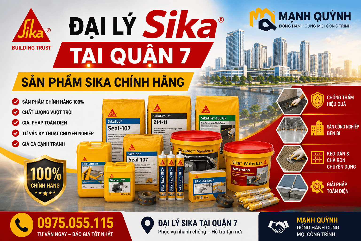 Đại Lý Sika ở Tại Quận 7