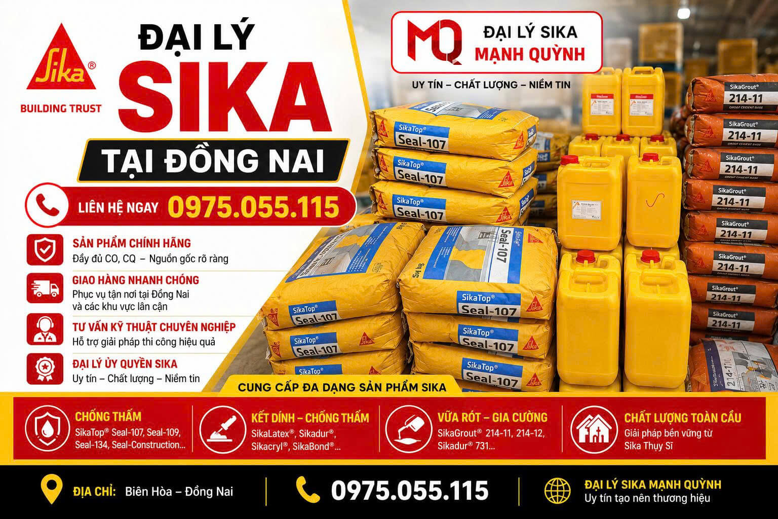 Đại Lý Sika Mạnh Quỳnh