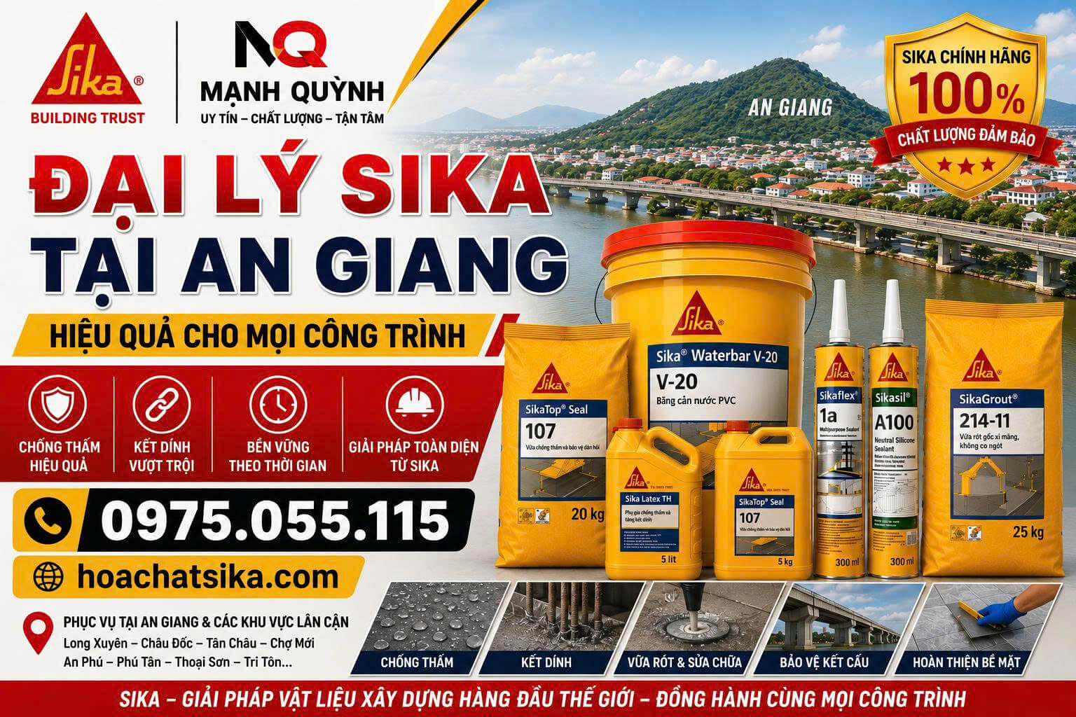 Đại Lý Sika Tại An Giang Hiệu Quả Cho Mọi Công Trình