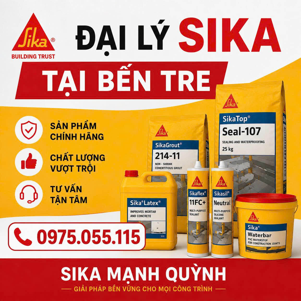 Đại Lý Sika Tại Bến Tre