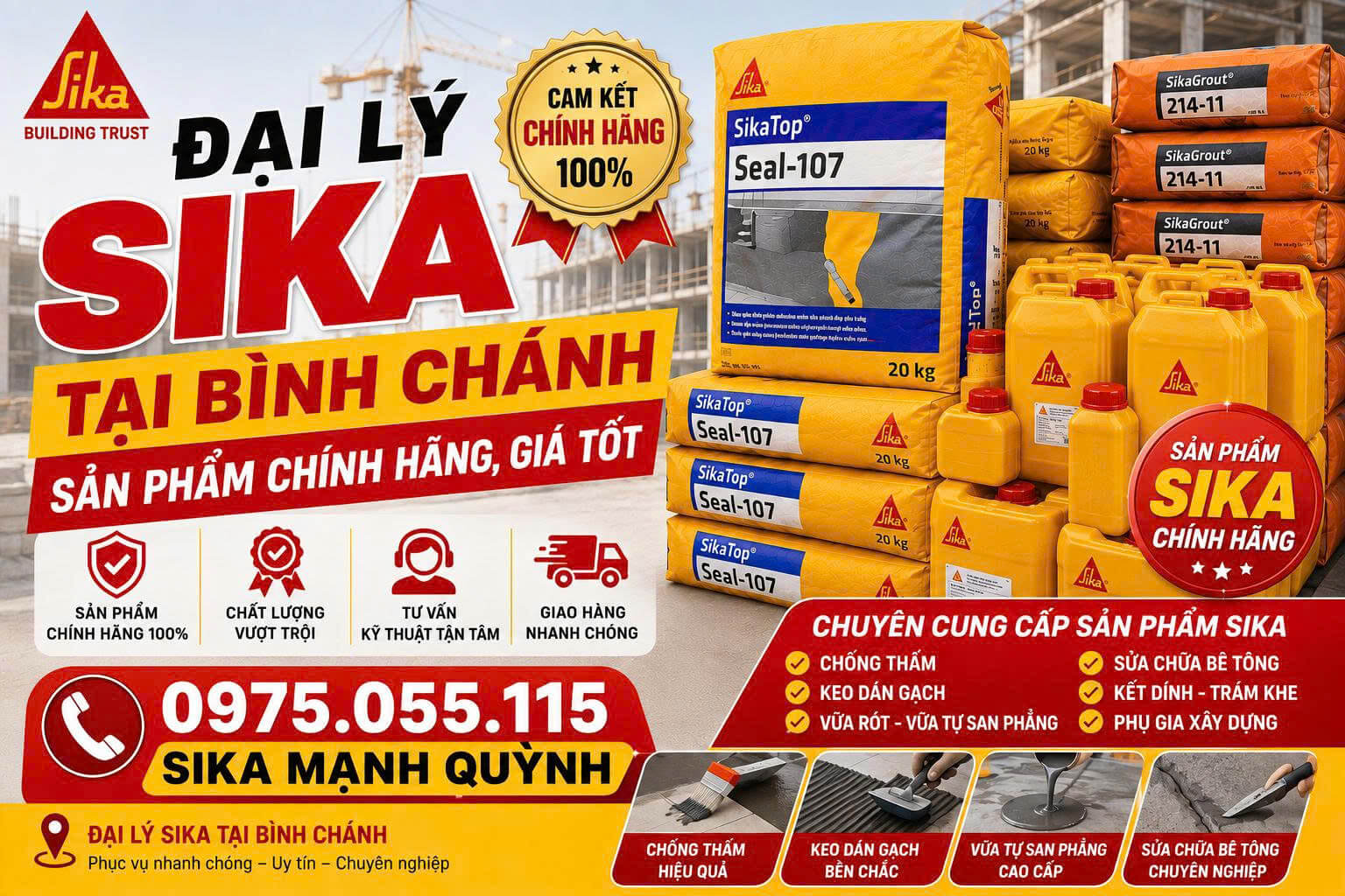Đại Lý Sika Tại Bình Chánh