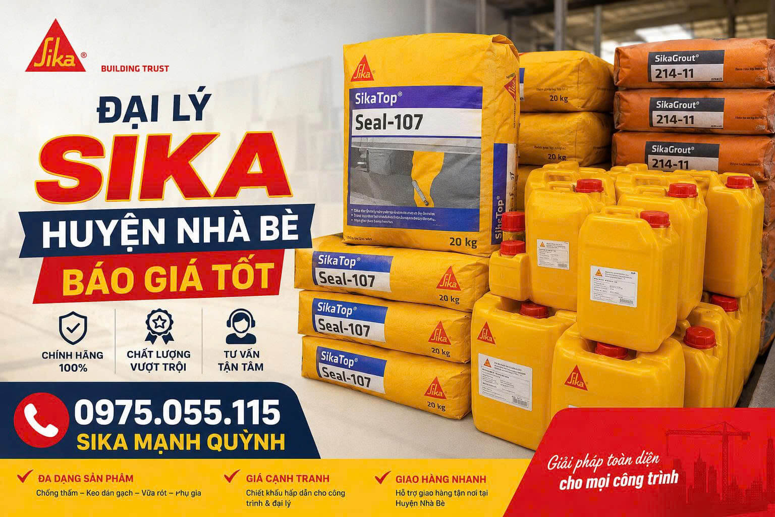 Đại Lý Sika Tại Huyện Nhà Bè