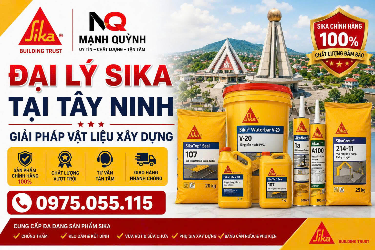 Đại Lý Sika Tại Tây Ninh Giải Pháp Vật Liệu Xây Dựng