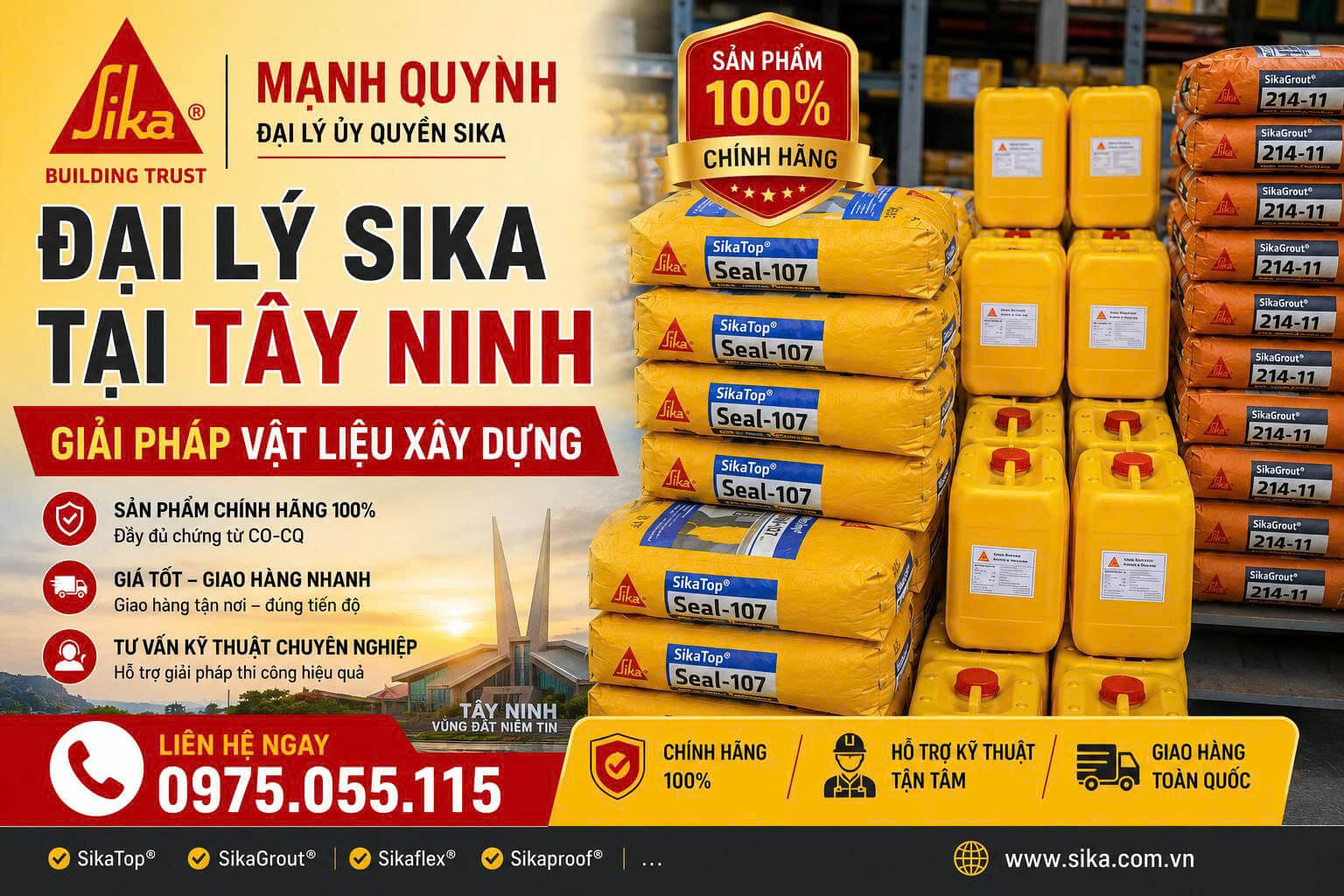 Đại Lý Sika Tây Ninh