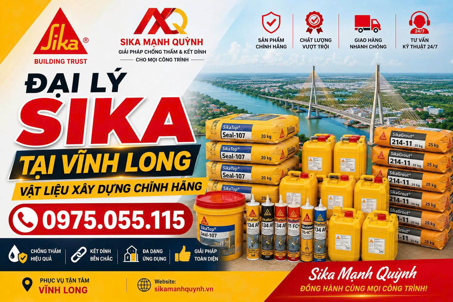 Đại Lý Sika Vĩnh Long