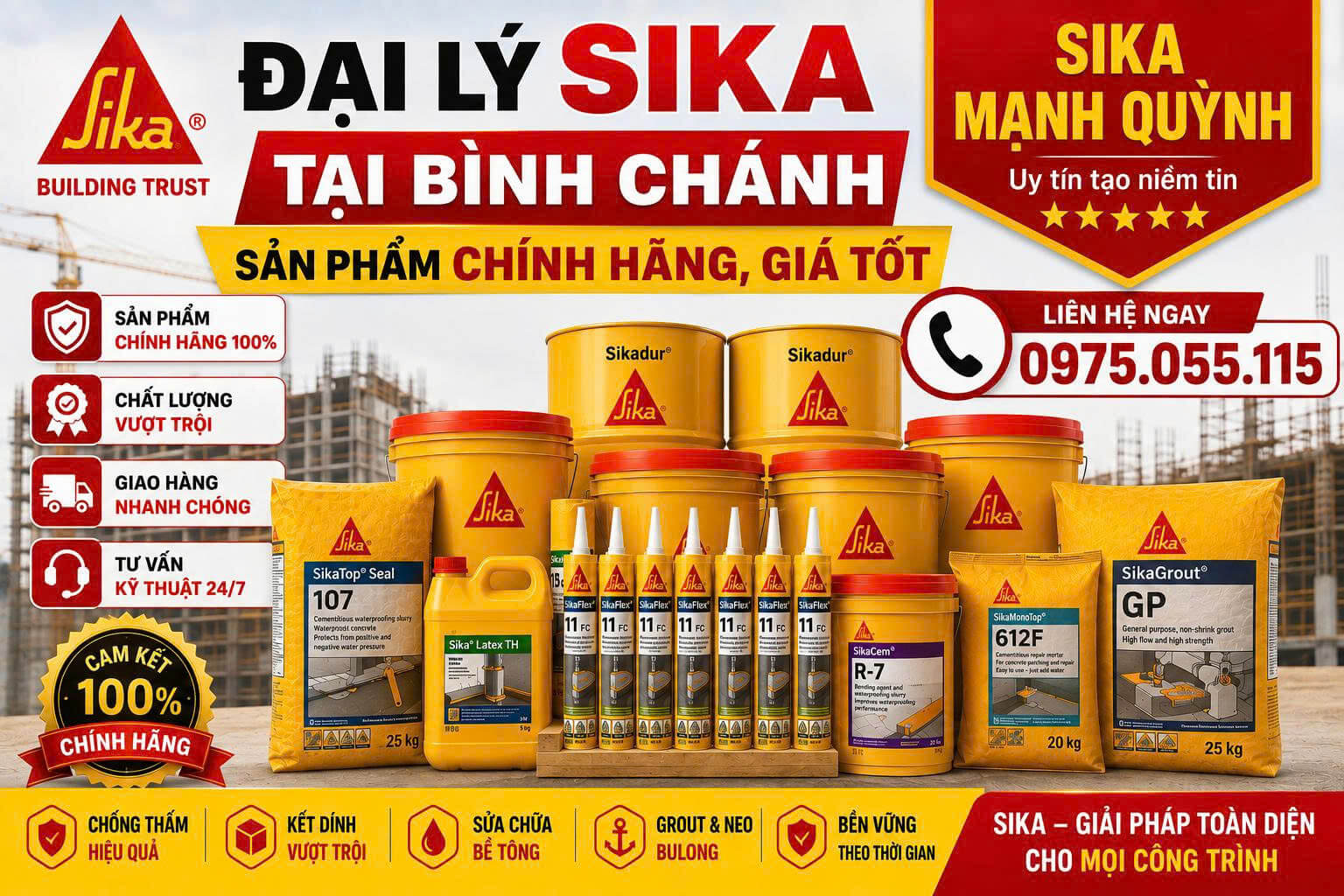 Đại Lý Sika ở Bình Chánh