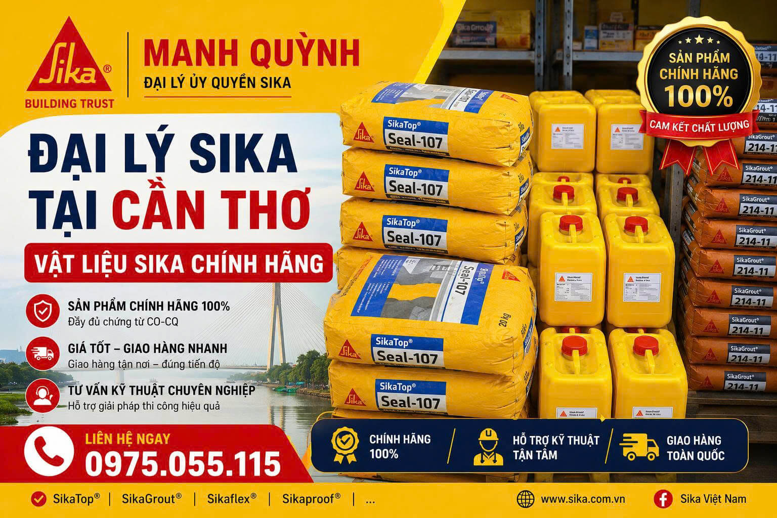 Đại Lý Sika ở Cần Thơ