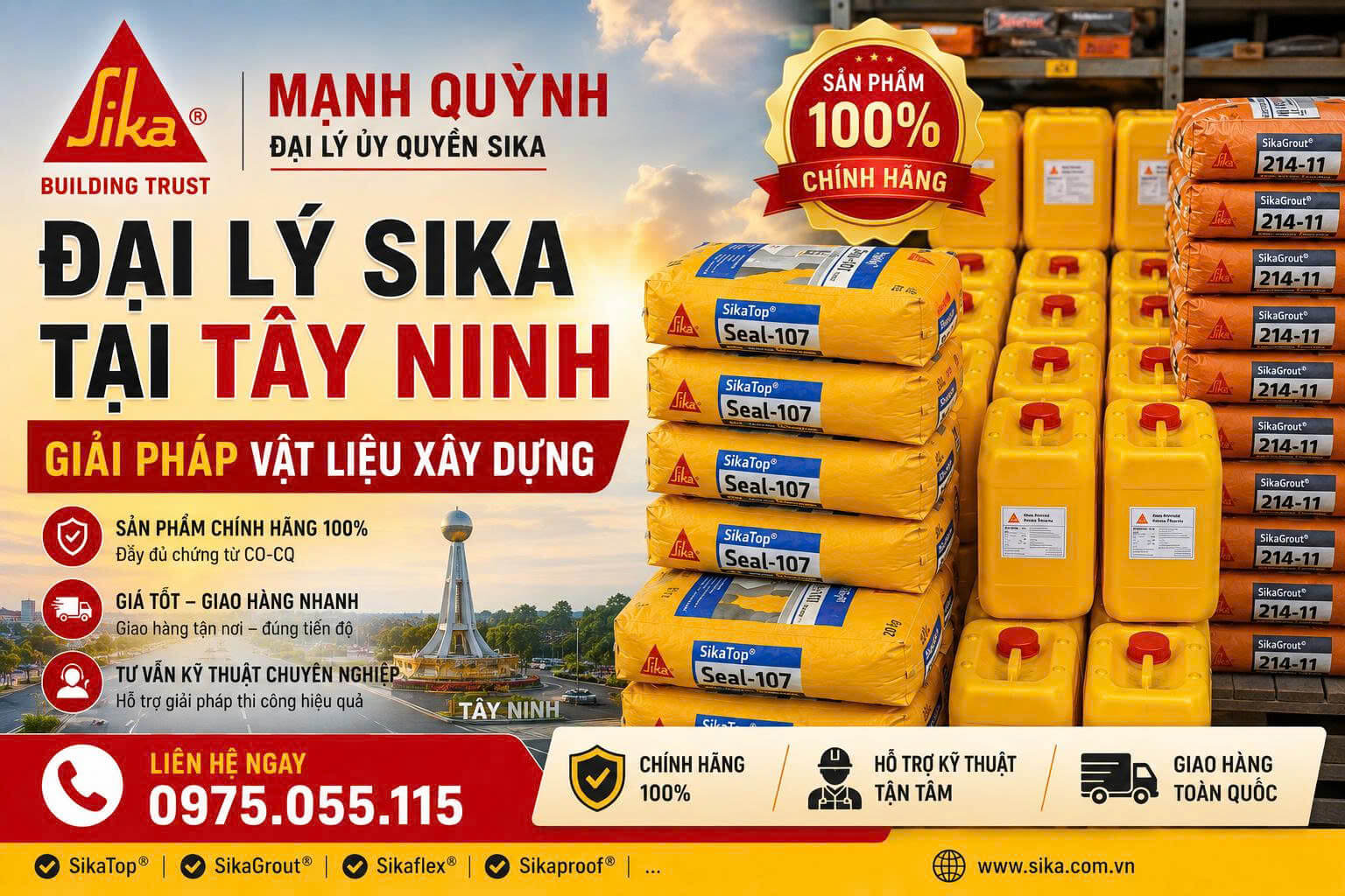 Đại Lý Sika ở Tây Ninh