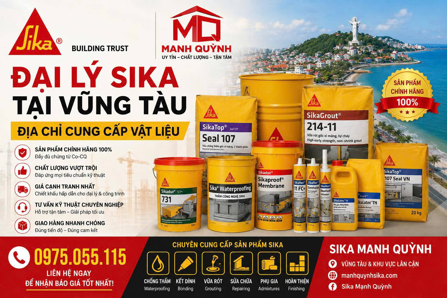 Đại Lý Sika ở Vũng Tàu
