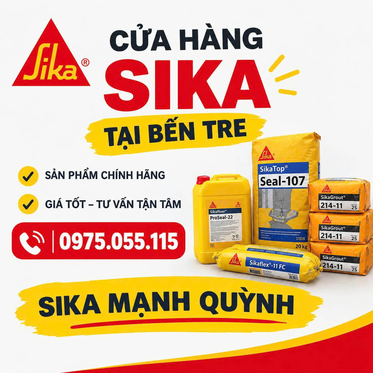 Cửa Hàng Sika Tại Bến Tre Uy Tín
