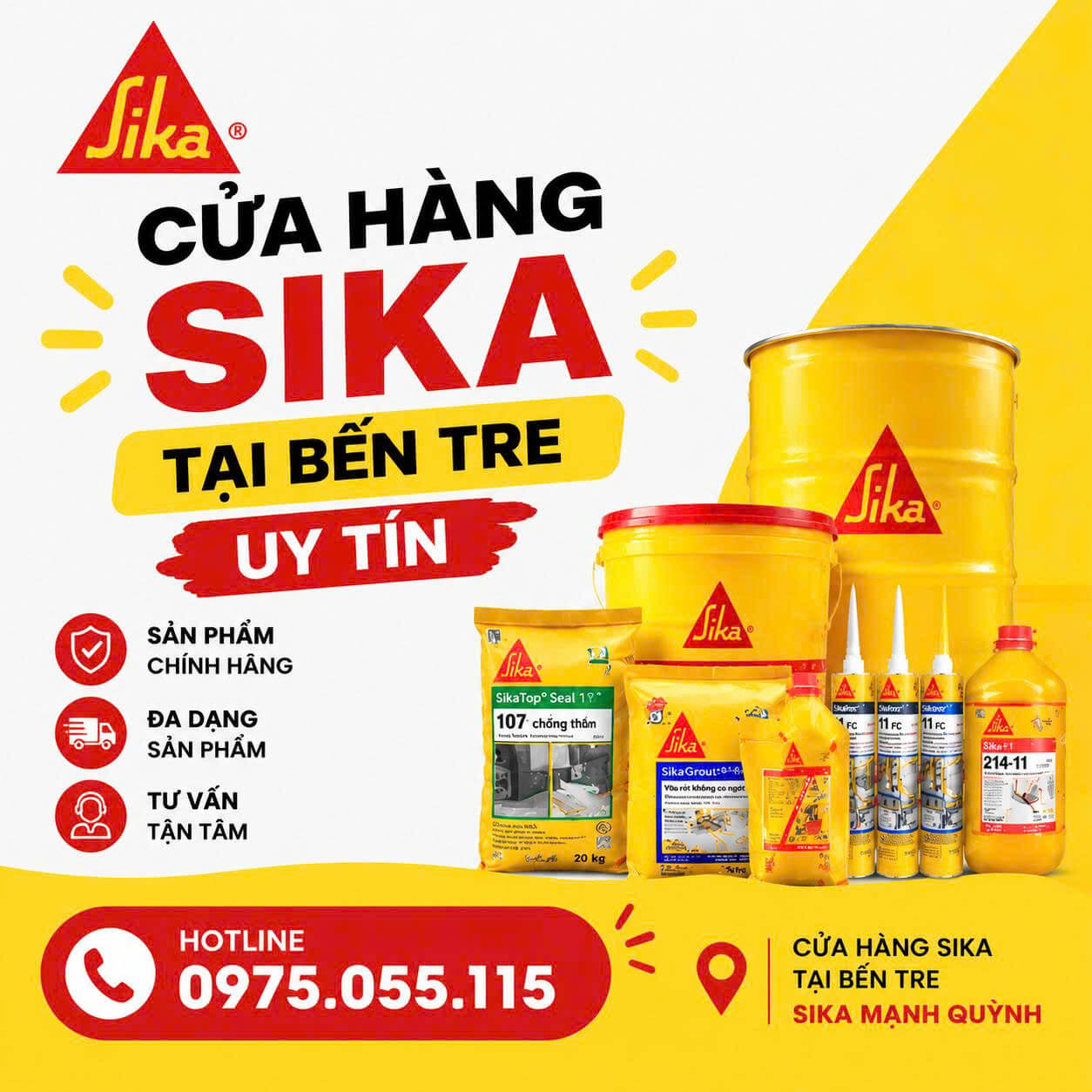 Cửa Hàng Sika Tại Bến Tre