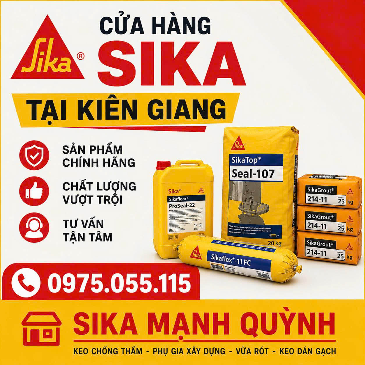 Cửa Hàng Sika Tại Kiên Giang
